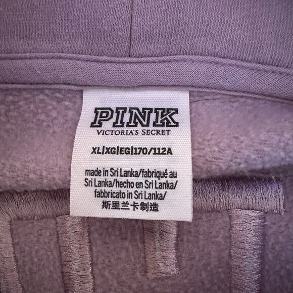 Victoria’s Secret PINK Oversized Varsity Cowl Neck Sweatshirt Size XL Colorblock - Picture 9 of 14
